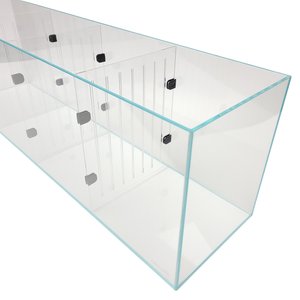 Lifegard Bookshelf Aquarium R460044 & R460084 Acrylic Dividers, Black, 2-pack, 6-gal