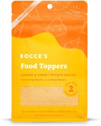 Bocce's Bakery Cheese & Sweet Potato Wheat-Free Dog Food Topper, 8-oz bag