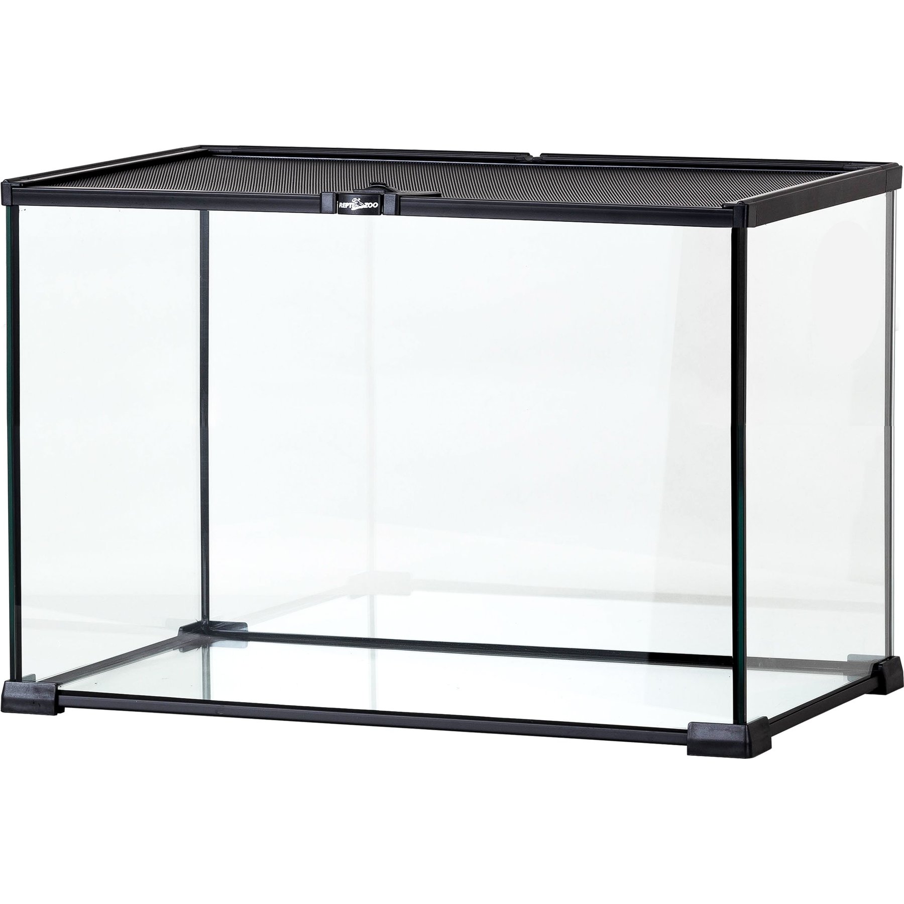 REPTI ZOO Mini 15-gallon Reptile Glass Terrarium, Black - Chewy