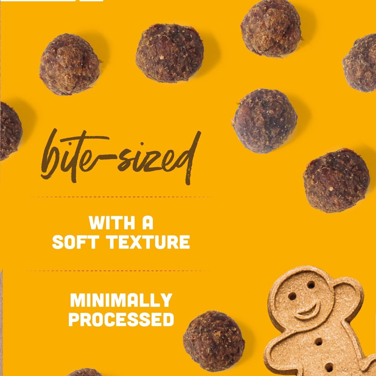 BUDDY BISCUITS Meaty Meatball Bites BBQ Chicken Dog Treats, 10oz bag