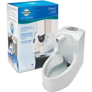 PetSafe Drinkwell Mini Plastic Dog & Cat Fountain, 40-oz