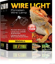 Exo Terra Porcelain Clamp Lamp Reptile Light Fixture, Small