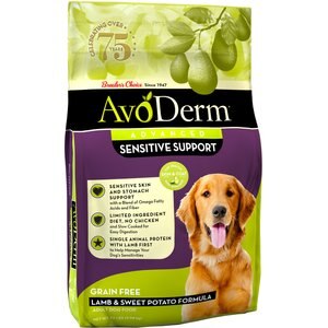 AvoDerm Advanced Sensitive Support Lamb & Sweet Potato Formula Grain-Free Adult Dry Dog Food, 22-lb bag
