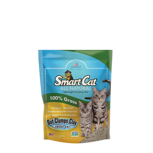 PIONEER PET SmartCat Unscented Clumping Grass Cat Litter, 5lb bag