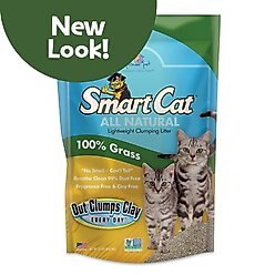 SmartCat Unscented Clumping Grass Cat Litter, 20-lb bag