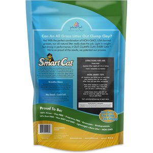 SmartCat Unscented Clumping Grass Cat Litter, 20-lb bag