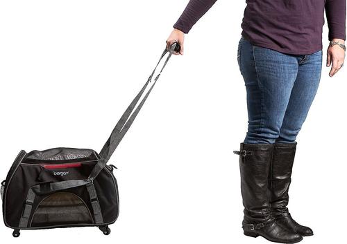 Show full view: Bergan Wheeled Comfort Airline-Approved Dog & Cat Carrier Bag, Black slide 4 of 10