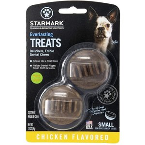 Starmark Everlasting Chicken Flavored Dental Dog Treats, Small, 2 count