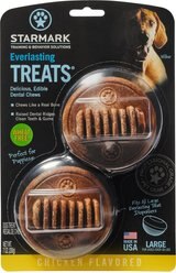 Starmark Everlasting Chicken Flavored Dental Dog Treats, Large, 2 count slide 1 of 5
