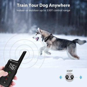 Petdiary T330 Waterproof Dog Remote Training Collar, Black