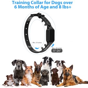 Petdiary T330 Waterproof Dog Remote Training Collar, Black