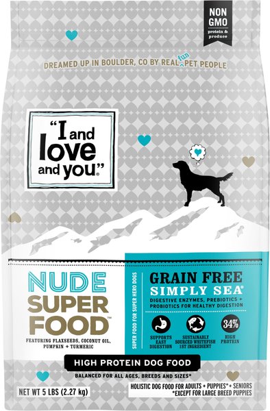 I and Love and You Nude Food Grain-Free Simply Sea Dry Dog Food, 5-lb bag slide 1 of 10
