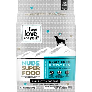 I and Love and You Nude Food Grain-Free Simply Sea Dry Dog Food, 5-lb bag