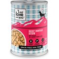 I and Love and You Beef Booyah Stew Grain-Free Canned Dog Food, 13-oz, case of 12