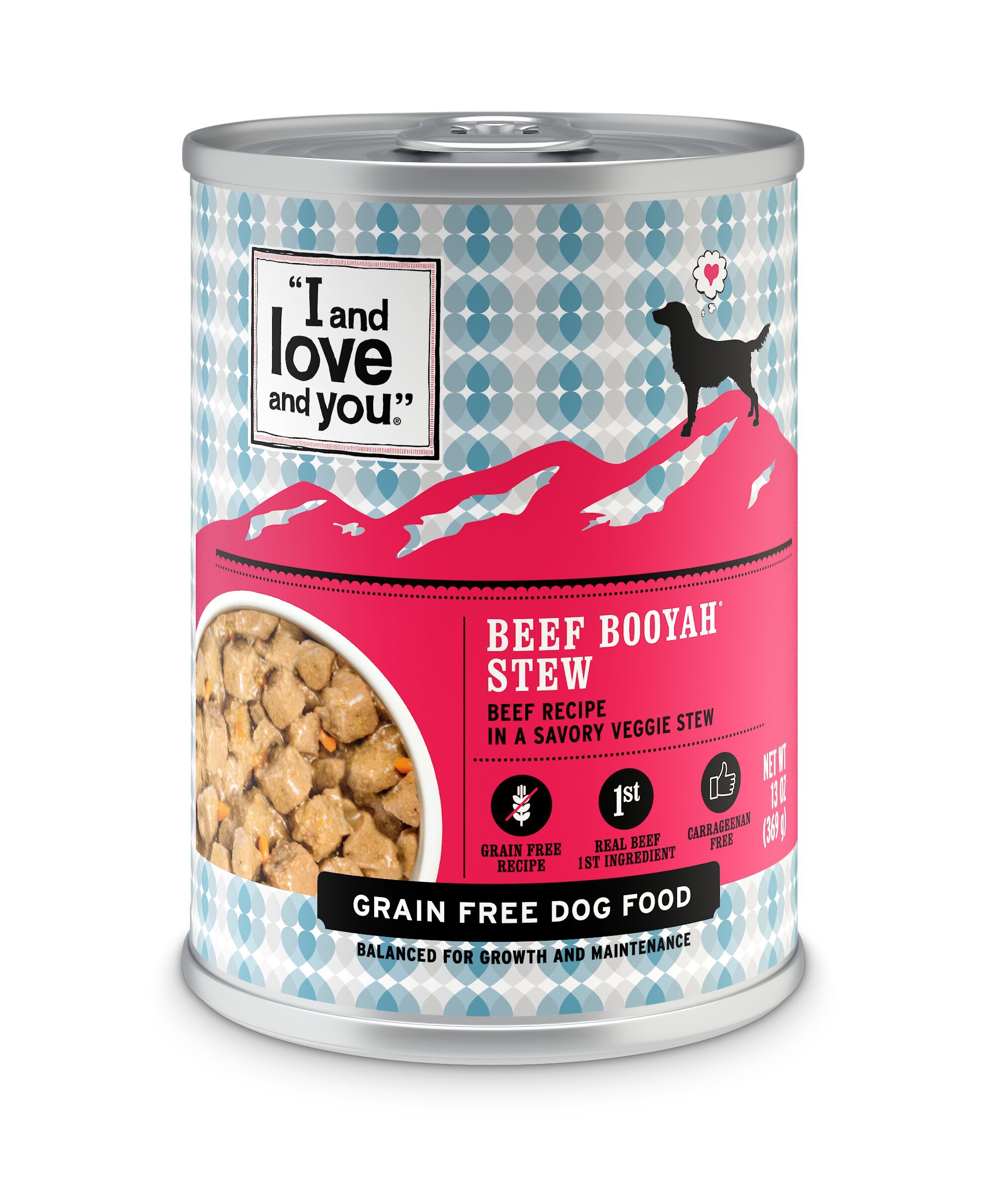 I AND LOVE AND YOU Beef Booyah Stew GrainFree Canned Dog Food