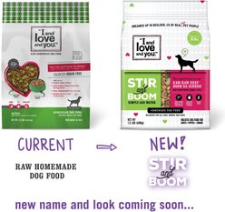 I and Love and You Stir and Boom Raw Raw Beef Boom Ba Dinner Grain-Free Dehydrated Dog Food, 1.5-lb bag slide 2 of 8