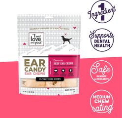 I and Love and You Ear Candy Beef Ear Dog Chews, 5 pack slide 2 of 9