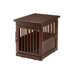 Richell Elegant Wooden Dog Bed, Dark Brown