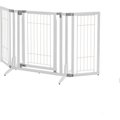 Richell Premium Plus Freestanding Dog Gate, White