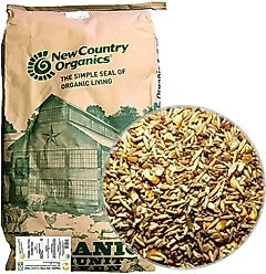 New Country Organics Scratch Grains 9% Protein Chicken Feed, 25-lb bag