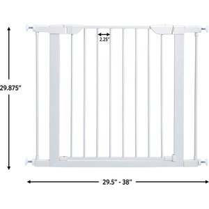 MidWest Steel Pet Gate, White, 29-in