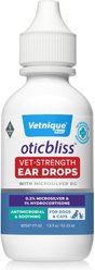 Vetnique Labs Oticbliss Vet-Strength MicroSilver BG Dog & Cat Ear Infection Drops, 1.8-oz bottle