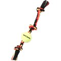 Mammoth Color 3 Knot Rope Tug with Tennis Ball for Dogs, Color Varies, Medium