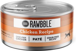 BIXBI Rawbble Chicken Pate Wet Food for Cats, 5-oz can, case of 24