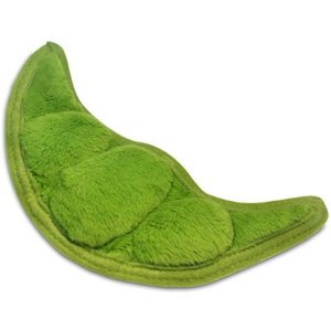 P.L.A.Y. Pet Lifestyle and You Garden Fresh Peapod Plush Squeaky Dog Toy, X-Small