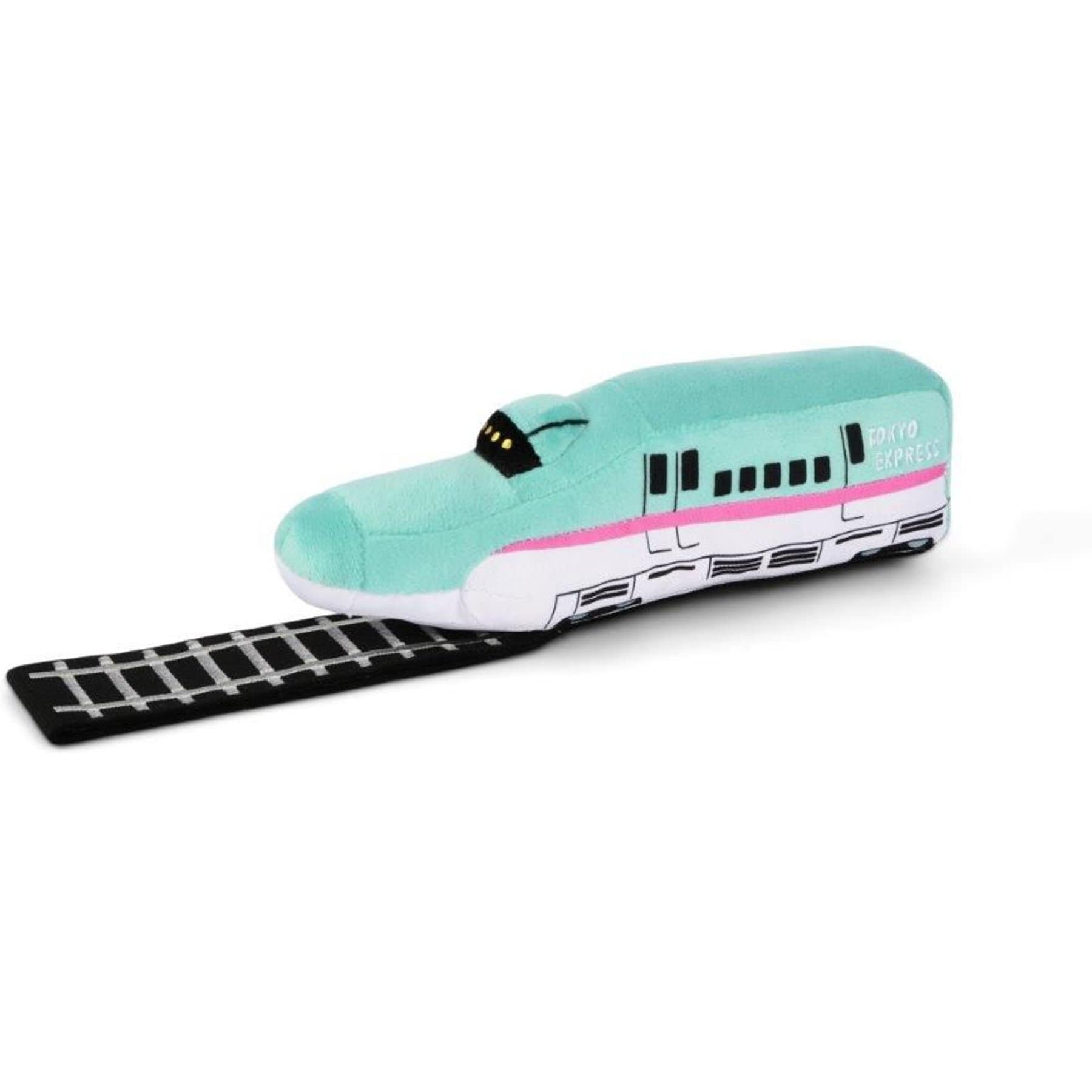 P.L.A.Y. Pet Lifestyle and You P.L.A.Y. Pet Lifestyle and You Canine Commute Collection Barking Bullet Train Plush Squeaky Dog Toy