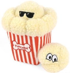 P.L.A.Y. Pet Lifestyle and You Hollywoof Cinema Collection Poppin Pupcorn Plush Squeaky Dog Toy