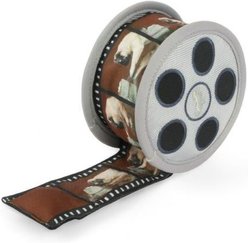 P.L.A.Y. Pet Lifestyle and You Hollywoof Cinema Collection Momo Movie Reel Plush Squeaky Dog Toy