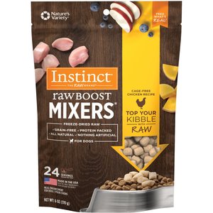 Instinct Raw Boost Mixers Chicken Recipe Grain-Free Freeze-Dried Dog Food Topper, 6-oz bag