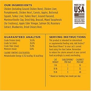 Instinct Raw Boost Mixers Chicken Recipe Grain-Free Freeze-Dried Cat Food Topper, 6-oz bag