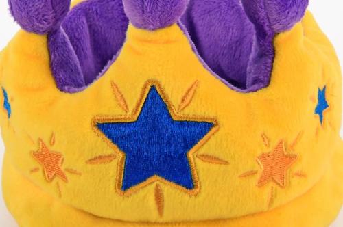 Show full view: P.L.A.Y. Pet Lifestyle and You Party Time Collection Canine Crown Plush Squeaky Dog Toy slide 4 of 7
