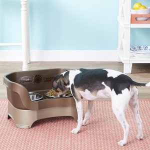 zelecube elevated dog bowls large sized dog, raised dog bowls for