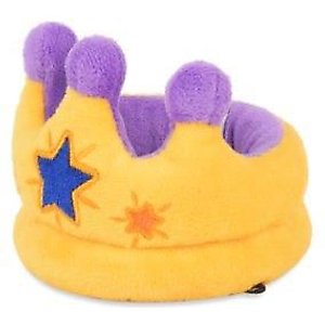 P.L.A.Y. Pet Lifestyle and You Party Time Mini Crown Plush Squeaky Dog Toy, X-Small