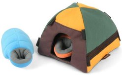 P.L.A.Y. Pet Lifestyle and You Camp Corbin Collection Trailblazing Tent Plush Squeaky Dog Toy