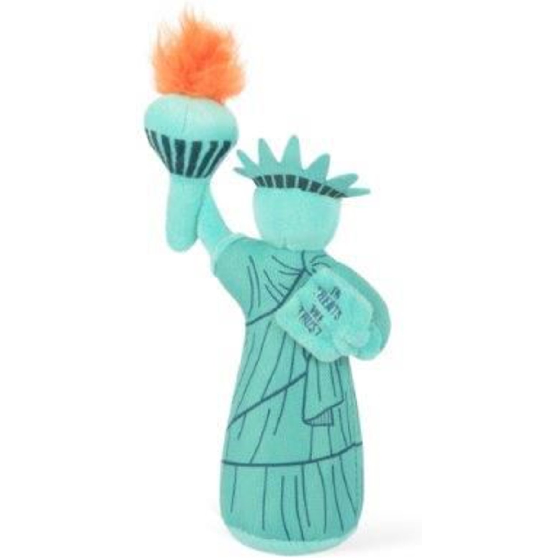 P.L.A.Y. Pet Lifestyle and You P.L.A.Y. Pet Lifestyle and You Totally Touristy Nyc Lady Liberty Plush Squeaky Dog Toy, Small