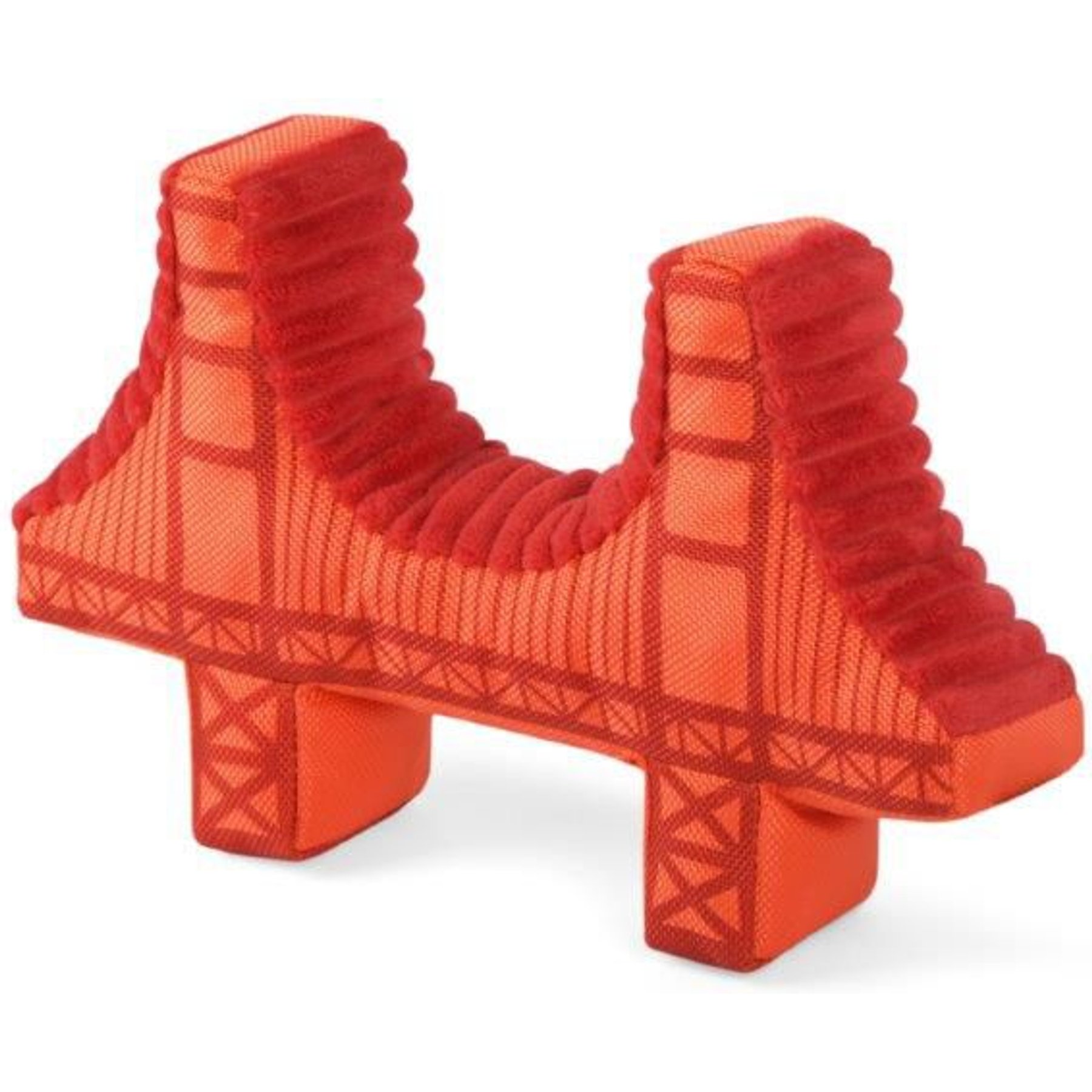 P.L.A.Y. Pet Lifestyle and You Totally Touristy Sf Golden Gate Bridge Plush Squeaky Dog Toy, Large