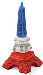 P.L.A.Y. Pet Lifestyle and You Totally Touristy Paris Eiffel Tower Plush Squeaky Dog Toy, Small