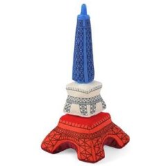 P.L.A.Y. Pet Lifestyle and You Totally Touristy Paris Eiffel Tower Plush Squeaky Dog Toy, Small