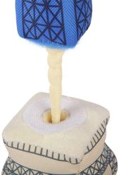 P.L.A.Y. Pet Lifestyle and You Totally Touristy Paris Eiffel Tower Plush Squeaky Dog Toy, Small slide 2 of 6