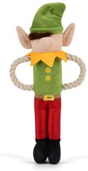 P.L.A.Y. Pet Lifestyle and You Merry Woofmas Collection Santa's Little Elfer Plush Squeaky Dog Toy