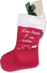 P.L.A.Y. Pet Lifestyle and You Merry Woofmas Collection Good Dog Stocking Plush Squeaky Dog Toy