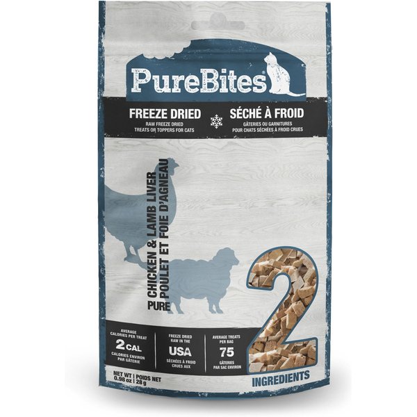 PUREBITES Chicken Breast Lamb Freeze Dried Raw Cat Treats 0.98