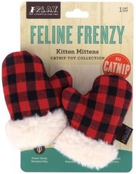 P.L.A.Y. Pet Lifestyle and You Feline Frenzy Kitty Mittens Plush Squeaky Cat Toy