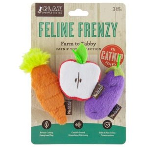 P.L.A.Y. Pet Lifestyle and You Feline Frenzy Killer Cat KaBoom Plush Cat Toy with Catnip, Small