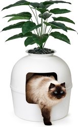 Bundle & Bliss Secret Litter Box Hidden Cat Litter Box Plant, Vivid White slide 1 of 9