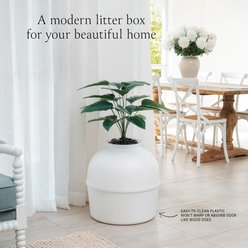 Bundle & Bliss Secret Litter Box Hidden Cat Litter Box Plant, Vivid White slide 2 of 9